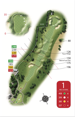 Red Course - Hole 1